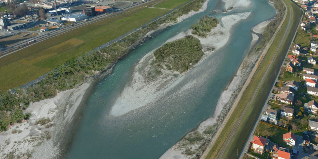 Projekt Rhesi im Rheinmodell zum ersten Mal erlebbar